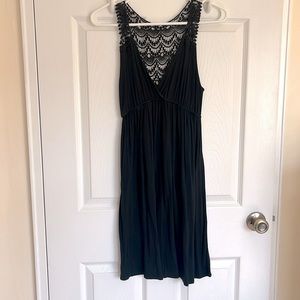 American Dream Above Knee Sleeveless Summer Dress with Embroidered back.